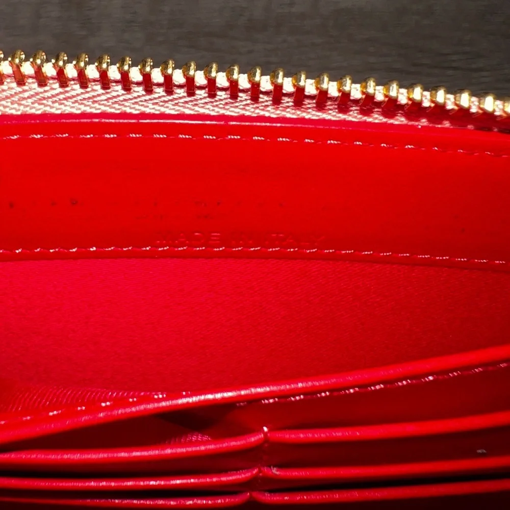 Christian Louboutin Pink Leather Studded Long Wallet Panettone - Picture 12 of 12